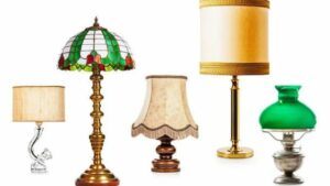 different types of vintage lamps